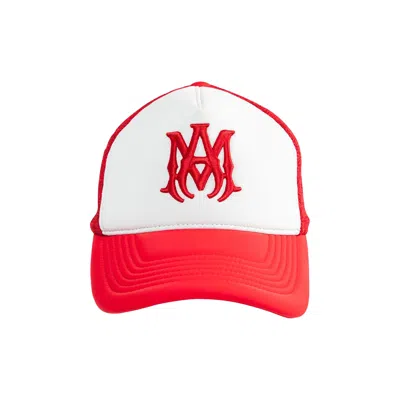 Pre-owned Amiri Ma Two Tone Trucker Hat 'red' | Men's Size Onesize