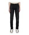 Amiri Black Ma Varsity Repair Jeans In Black