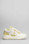 Amiri Ma1 Sneakers In Beige Leather And Fabric