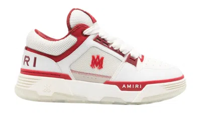Pre-owned Amiri Ma1 (women's) Sneakers In White/red In Multi