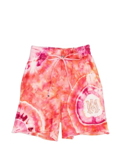 Amiri Ma-appliqué Tie-dye Shorts In Multi