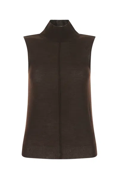 AMIRI CHOCOLATE CASHMERE TOP