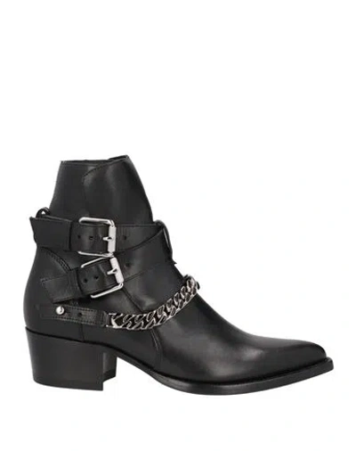 Amiri Man Ankle Boots Black Size 7.5 Soft Leather