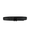 Amiri Man Belt Black Size 32 Leather In Black