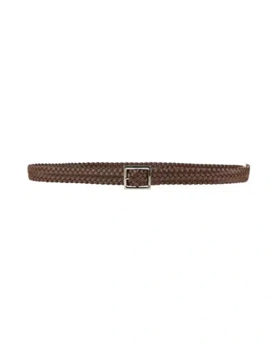 Amiri Man Belt Brown Size 38 Leather