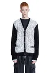 Amiri Man Black&white Knitwear In Black&white