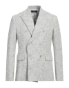 Amiri Man Blazer Light Grey Size 40 Wool, Cotton, Polyamide