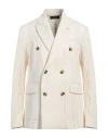Amiri Striped Double-breasted Blazer In Off White