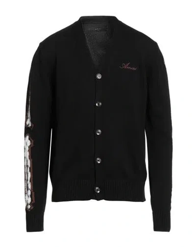 AMIRI AMIRI MAN CARDIGAN BLACK SIZE L COTTON, POLYAMIDE, VISCOSE