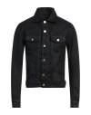 Amiri Man Denim Outerwear Black Size S Cotton In Black