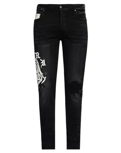 Amiri Man Jeans Black Size 34 Cotton, Elastomultiester, Elastane