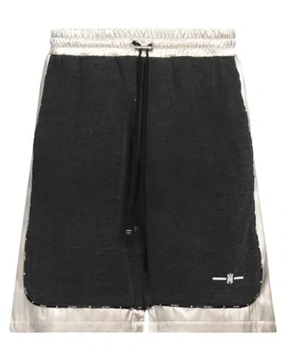 Amiri Man Denim Shorts Black Size S Cotton, Nylon