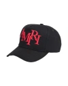 Amiri Man Hat Black Size Onesize Cotton In Black