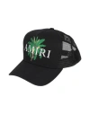 Amiri Man Hat Black Size Onesize Cotton In Black