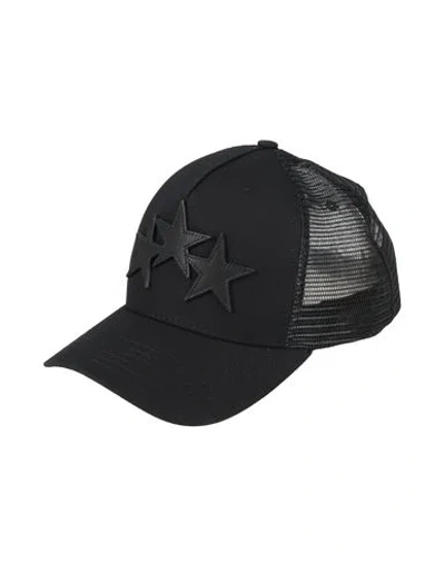 Amiri Man Hat Black Size Onesize Cotton, Polyester, Cow Leather