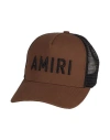 AMIRI AMIRI MAN HAT BROWN SIZE 6 ⅞ COTTON, POLYESTER