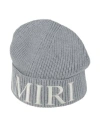 Amiri Man Hat Grey Size Onesize Wool In Gray