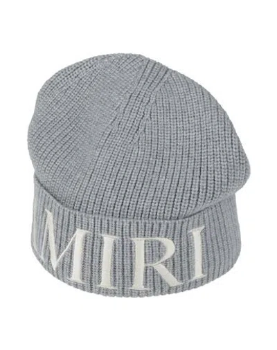 Amiri Man Hat Grey Size Onesize Wool In Gray