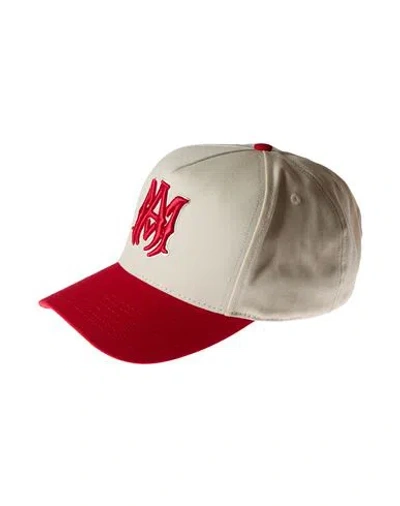 Amiri Man Hat Red Size Onesize Cotton In Multi