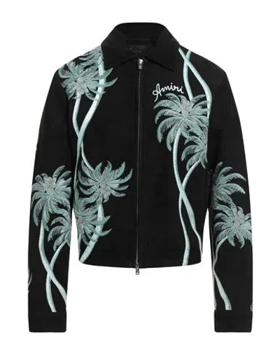 Amiri Man Jacket Black Size 42 Lambskin