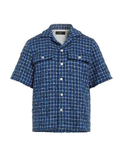 Amiri Man Jacket Blue Size 38 Cotton, Polyester, Polyamide