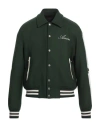 Amiri Bone-patches Felted Jacket In Green