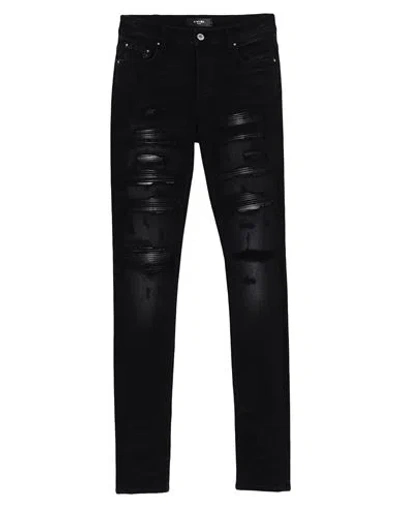 Amiri Man Jeans Black Size 30 Cotton, Elastomultiester, Elastane