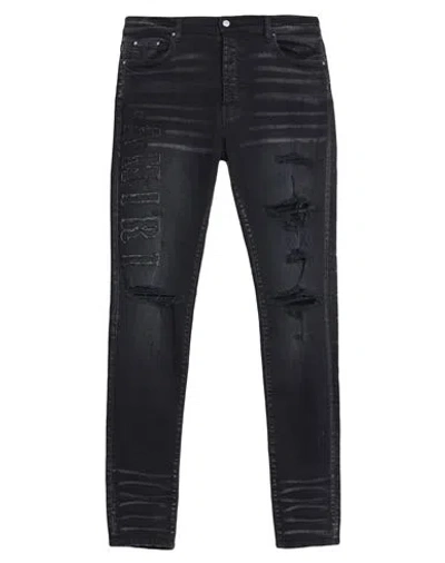 Amiri Man Jeans Black Size 32 Cotton, Elastomultiester, Elastane