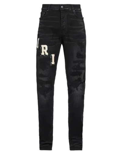 Amiri Man Jeans Black Size 34 Cotton, Elastomultiester, Elastane