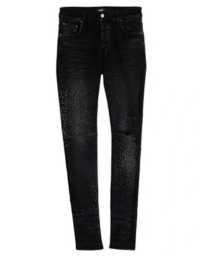 Amiri Man Jeans Black Size 34 Cotton, Elastomultiester, Elastane