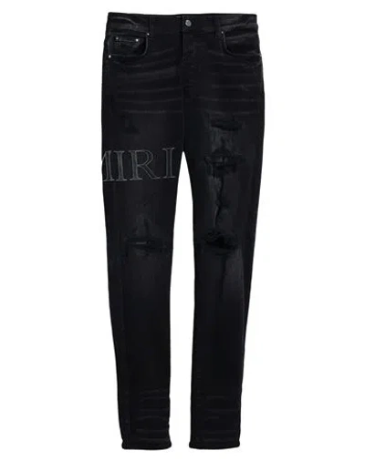 Amiri Man Jeans Black Size 34 Cotton, Elastomultiester, Elastane