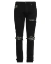 Amiri Skinny Jeans With Distressed Detailing And Five Pockets In Black