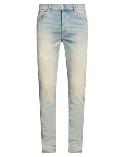 Amiri Man Jeans Blue Size 29 Cotton, Elastomultiester, Elastane