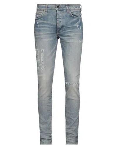 Amiri Man Jeans Blue Size 36 Cotton, Elastomultiester, Elastane