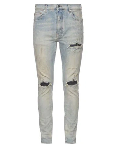 Amiri Man Jeans Blue Size 30 Cotton, Elastomultiester, Elastane