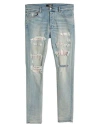Amiri 15cm Mx1 Playboy Tapered Denim Jeans In Blue