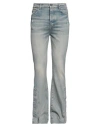 Amiri Man Jeans Blue Size 32 Cotton, Elastomultiester, Elastane In Blue