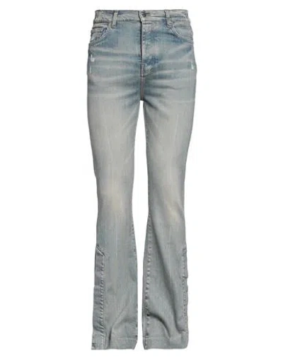 Amiri Man Jeans Blue Size 32 Cotton, Elastomultiester, Elastane