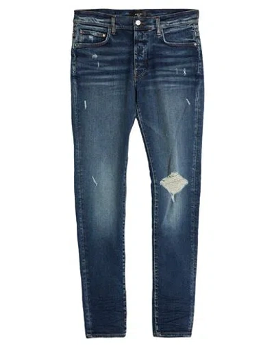 Amiri Man Jeans Blue Size 34 Cotton, Elastomultiester, Elastane