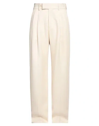 Amiri Man Pants Cream Size 34 Viscose In White