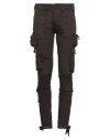 Amiri Man Pants Dark Brown Size 28 Cotton, Elastomultiester, Elastane