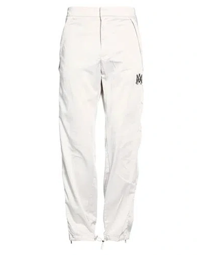 Amiri Man Pants Light Grey Size 36 Polyester In White