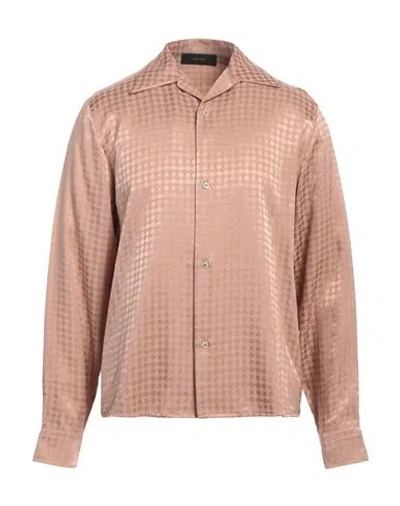 Amiri Man Shirt Antique Rose Size M Viscose