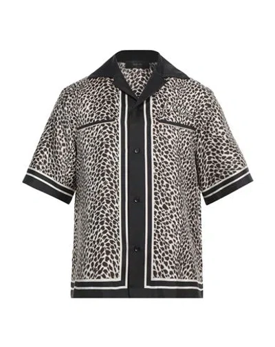 Amiri Man Shirt Black Size L Silk