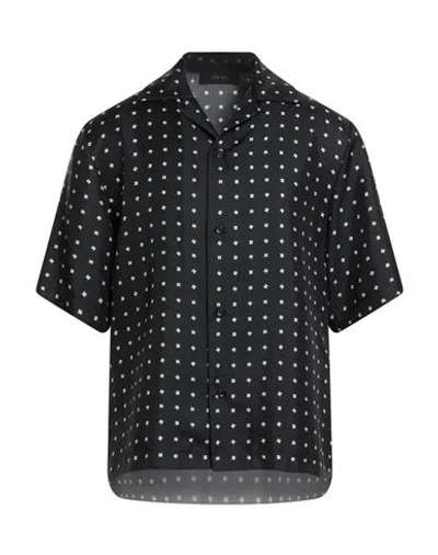 Amiri Man Shirt Black Size L Silk