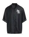 Amiri Man Shirt Black Size M Silk