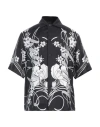 Amiri Floral-print Silk Shirt In Black