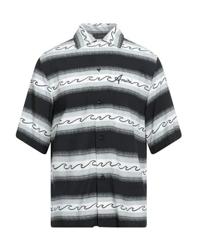 AMIRI AMIRI MAN SHIRT BLACK SIZE M VISCOSE