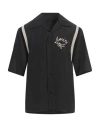 Amiri Man Shirt Black Size M Viscose, Polyester, Cotton, Polyamide, Elastane In Black