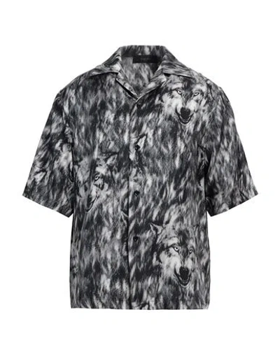 Amiri Man Shirt Black Size L Silk
